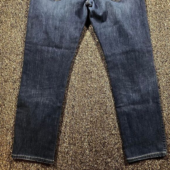 7 For All Mankind Standard Jeans Men’s Size 33 Dark Wash Stretch Denim - Picture 2 of 6